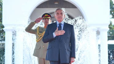 Pakistan's Prime Minister Shehbaz Sharif gestures during the guard of honour ceremony at the Prime Minister house in Islamabad, Pakistan April 12, 2022. (File photo: Reuters)