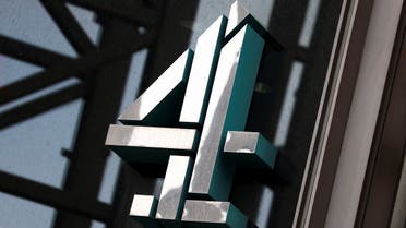 The logo of Channel 4 Television at its studios in London, Britain. (Reuters)