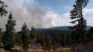 The Calf Canyon fire burns in mountains south of Mora, New Mexico, US April 25, 2022. (File photo: Reuters)