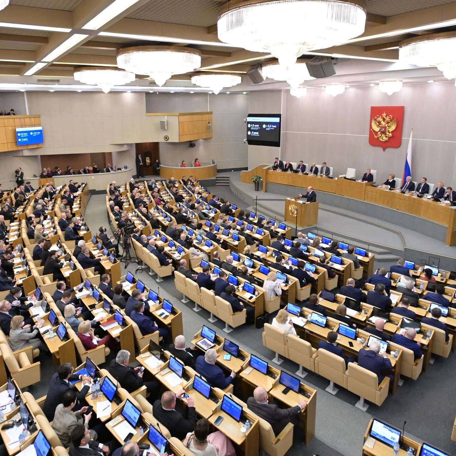 الدوما الروسي: امتناع عضو واحد عن التصويت للتعبئة