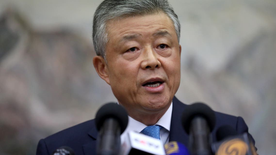 Special Representative of the Chinese Government on Korean Peninsula Affairs, Liu Xiaoming, speaks during a news conference in London, Britain August 15, 2019. (File photo: Reuters)