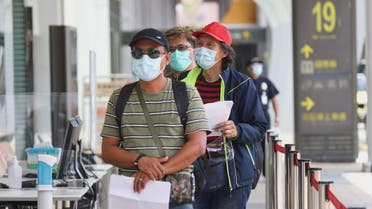 People line up to get their coronavirus disease (COVID-19) test at Songshan airport following an increasing number of locally transmitted cases in Taipei, Taiwan, June 2, 2021. (File photo: Reuters)