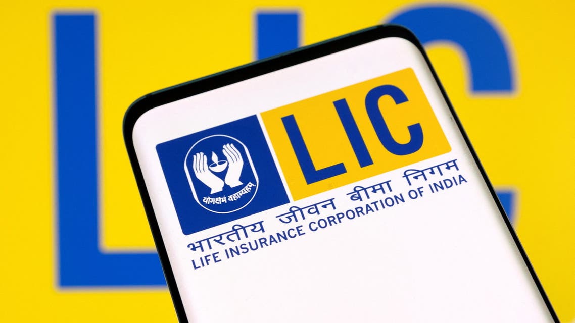 LIC (Life Insurance Corporation of India) logo is seen displayed in this illustration taken, February 15, 2022. (Reuters)