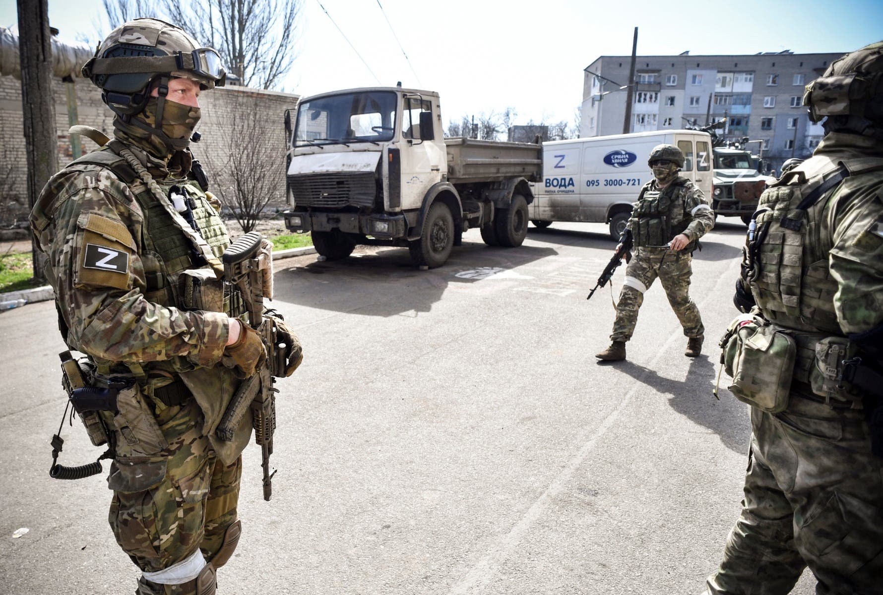 جنود روس في دونيتسك شرق أوكرانيا (أرشيفية- فرانس برس)