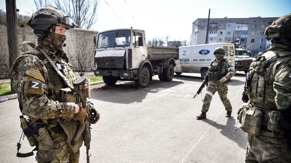 جنود روس في دونيتسك بشرق أوكرانيا (أرشيف - أ ف ب)
