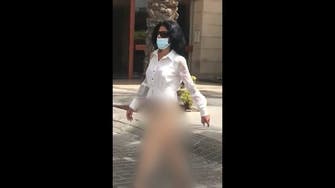 صدمة في لبنان.. فتاة تسير نصف عارية بالشارع والأمن يتحرك