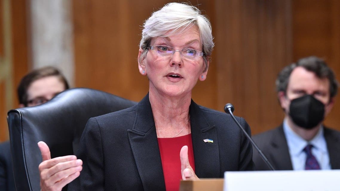 US Energy Secretary Jennifer Granholm testifies before a Senate Committee on Energy and Natural Resources, May 5, 2022. (AFP)