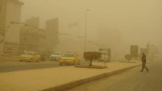 عراق میں ریت کاطوفان؛ایک ہزار سے زیادہ افراد سانس کی بیماریوں کے سبب اسپتال داخل