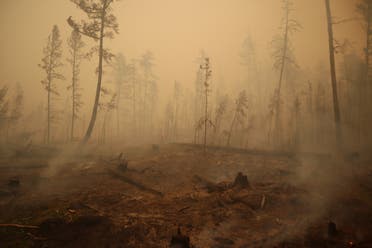 من حرائق الغابات التي طالت سيبيريا في 2021