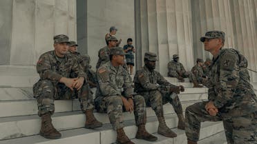 The US Army outside of the Lincoln Memorial. (Unsplash, Clay Banks)