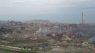 A view shows a plant of Azovstal Iron and Steel Works during Ukraine-Russia conflict in the southern port city of Mariupol, Ukraine, on May 5, 2022.  (Reuters)