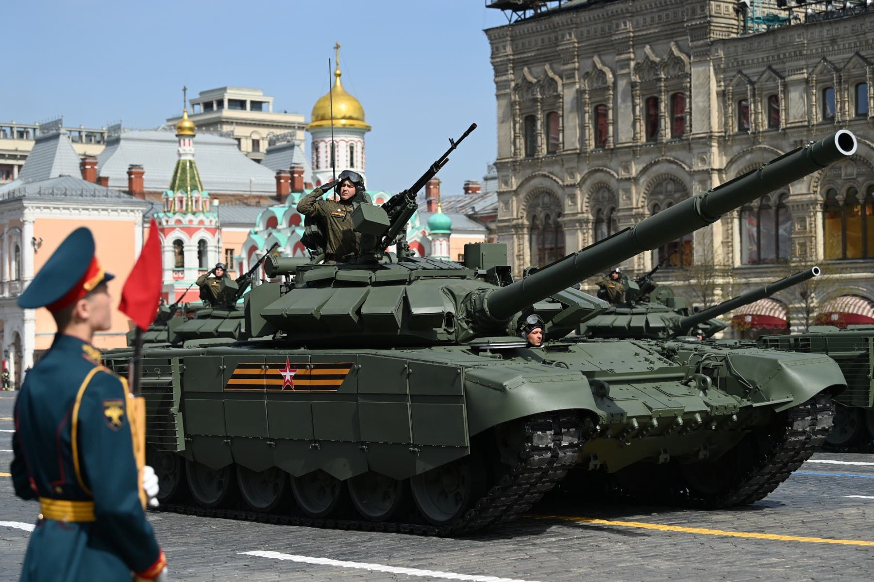 From preparations for Victory Day in Moscow (AFP)