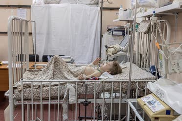 طفلة في أحد مستشفيات ماريوبول