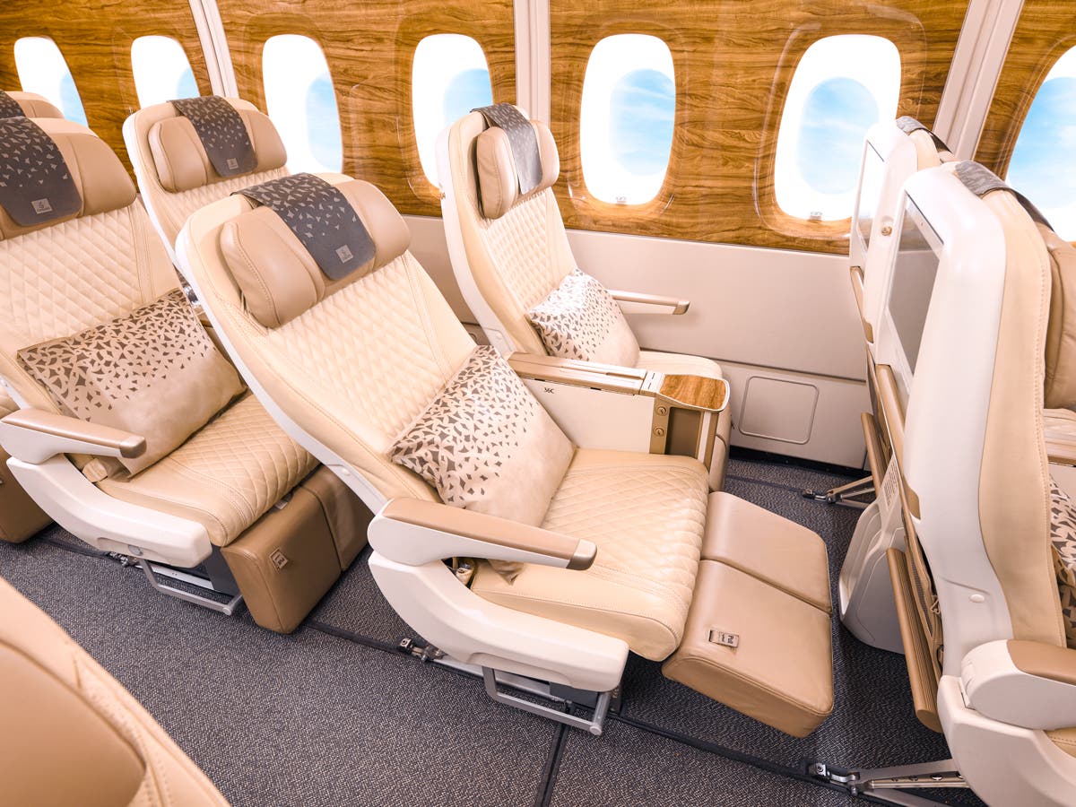 Premium Economy in an Emirates flight cabin. (File photo)