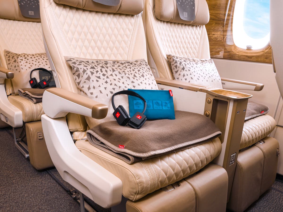 Premium Economy cabin in an Emirates flight cabin. (File photo)