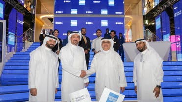 SAUDIA and American Express signing ceremony at Arabian Travel Market 2022 in Dubai world Trade Center. (Supplied)