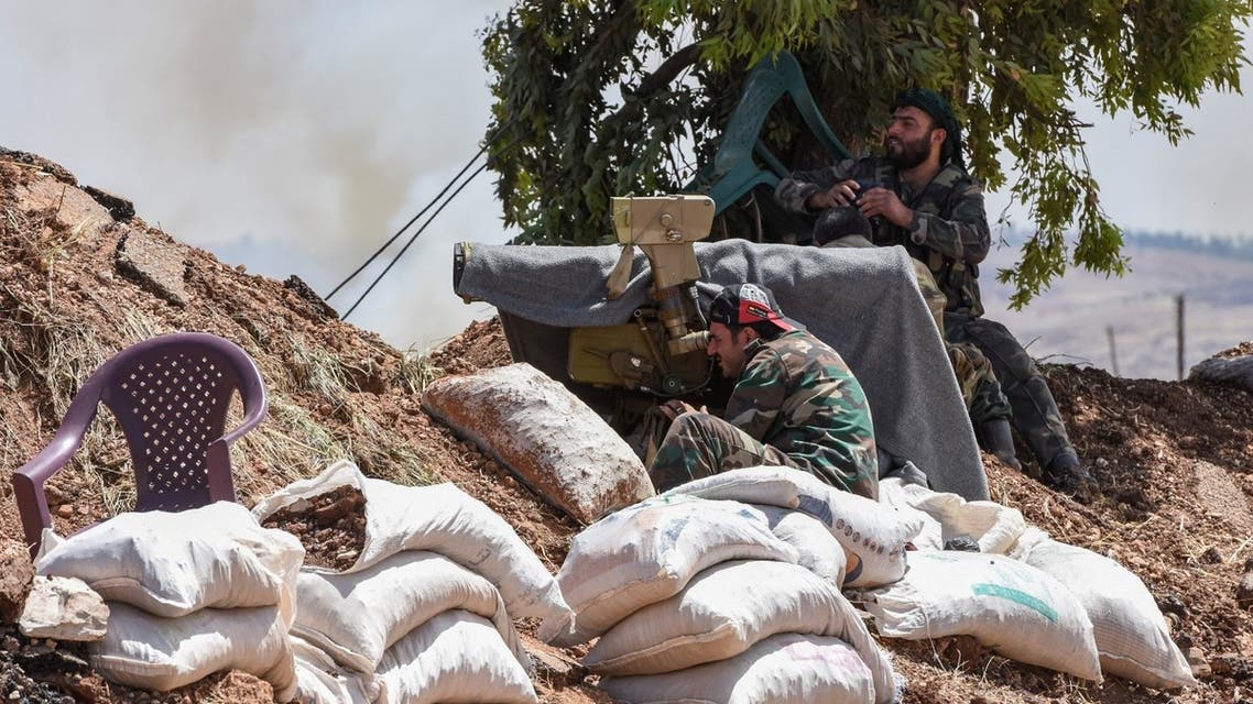 A Syrian soldier looks through the scope of an anti-tank missile launcher during fighting with jihadists in the village of al-Jabiriya in the northern countryside of Hama province on May 25, 2019. (File photo: Reuters)