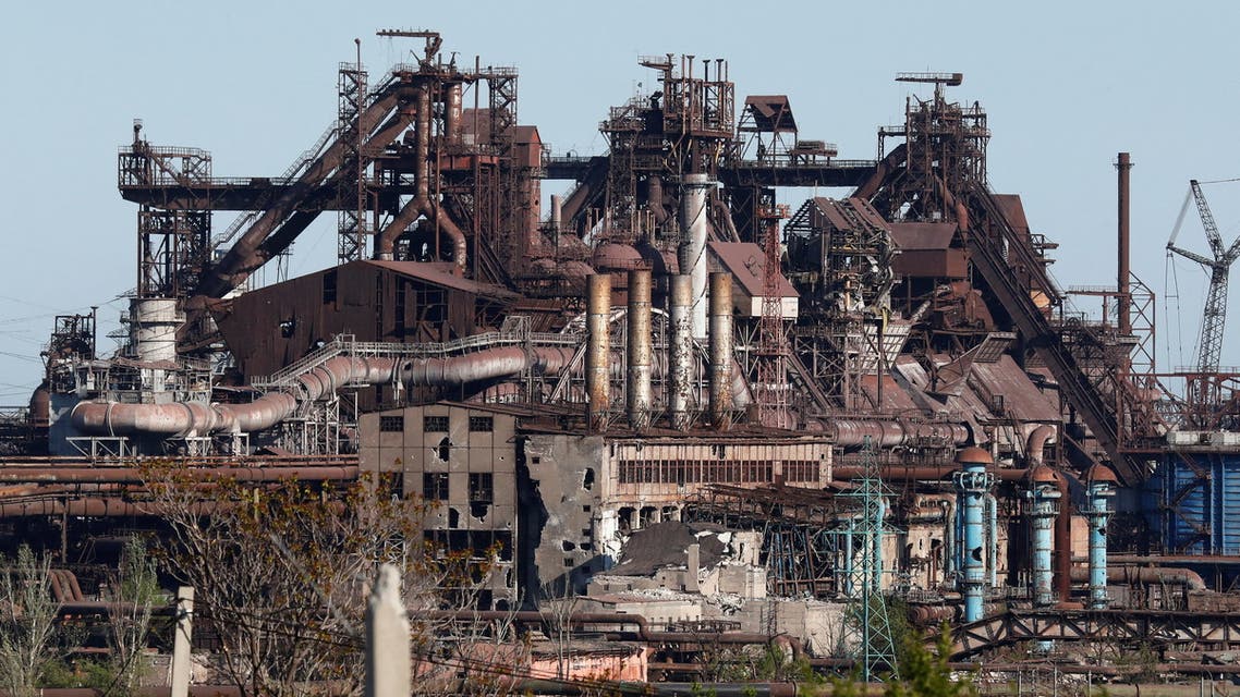 مصنع أزوفستال في ماريوبول جنوب شرق أوكرانيا (رويترز)