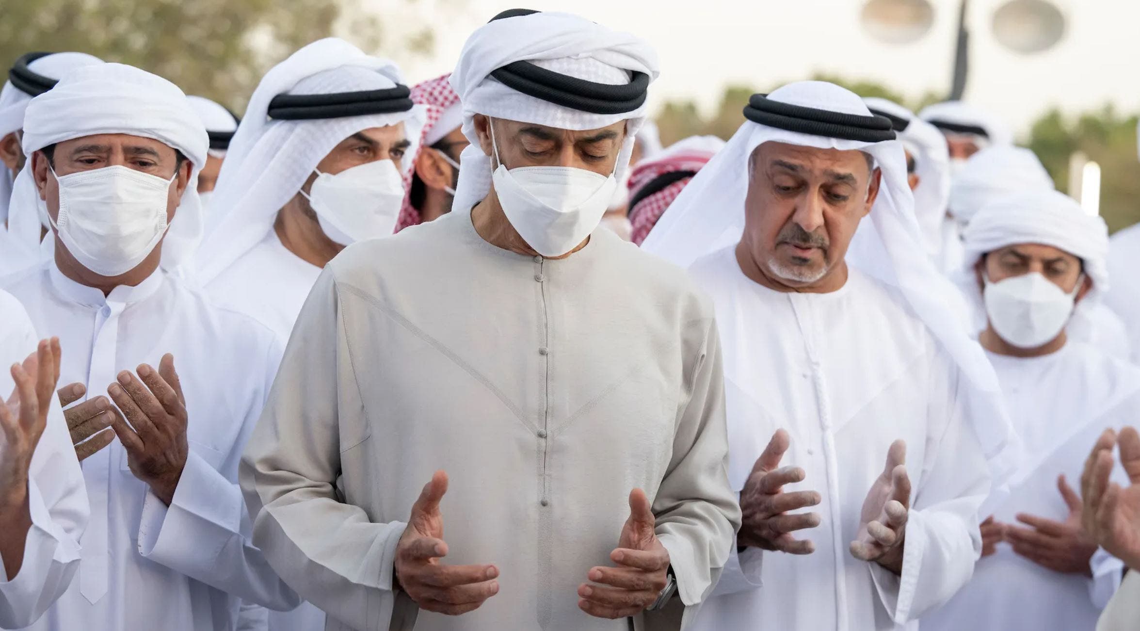 Funeral prayers were performed at Sheikh Sultan Bin Zayed the First Mosque in Abu Dhabi. (WAM)