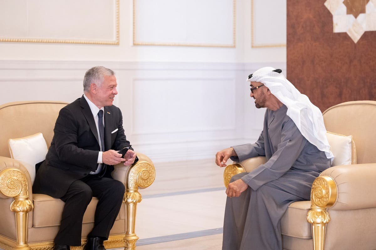 Jordan’s King Abdullah extends his condolences for the death of UAE President Sheikh Khalifa. (WAM)