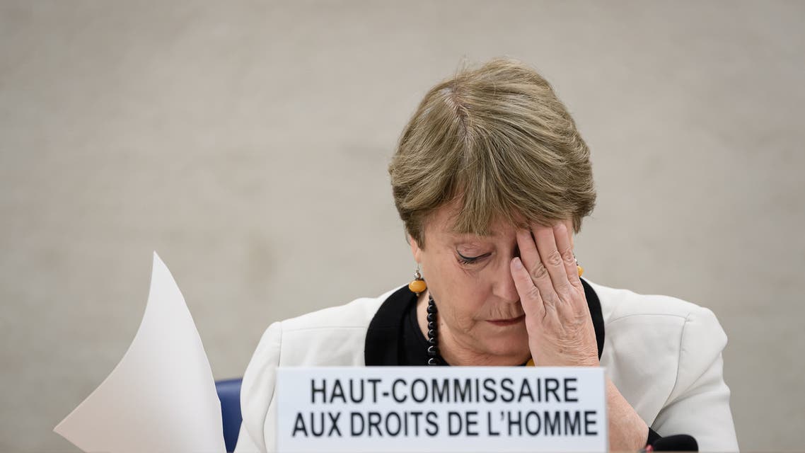 UN High Commissioner for Human Rights Michelle Bachelet at the United Nations Offices in Geneva on December 18, 2019.  (File photo: AFP)