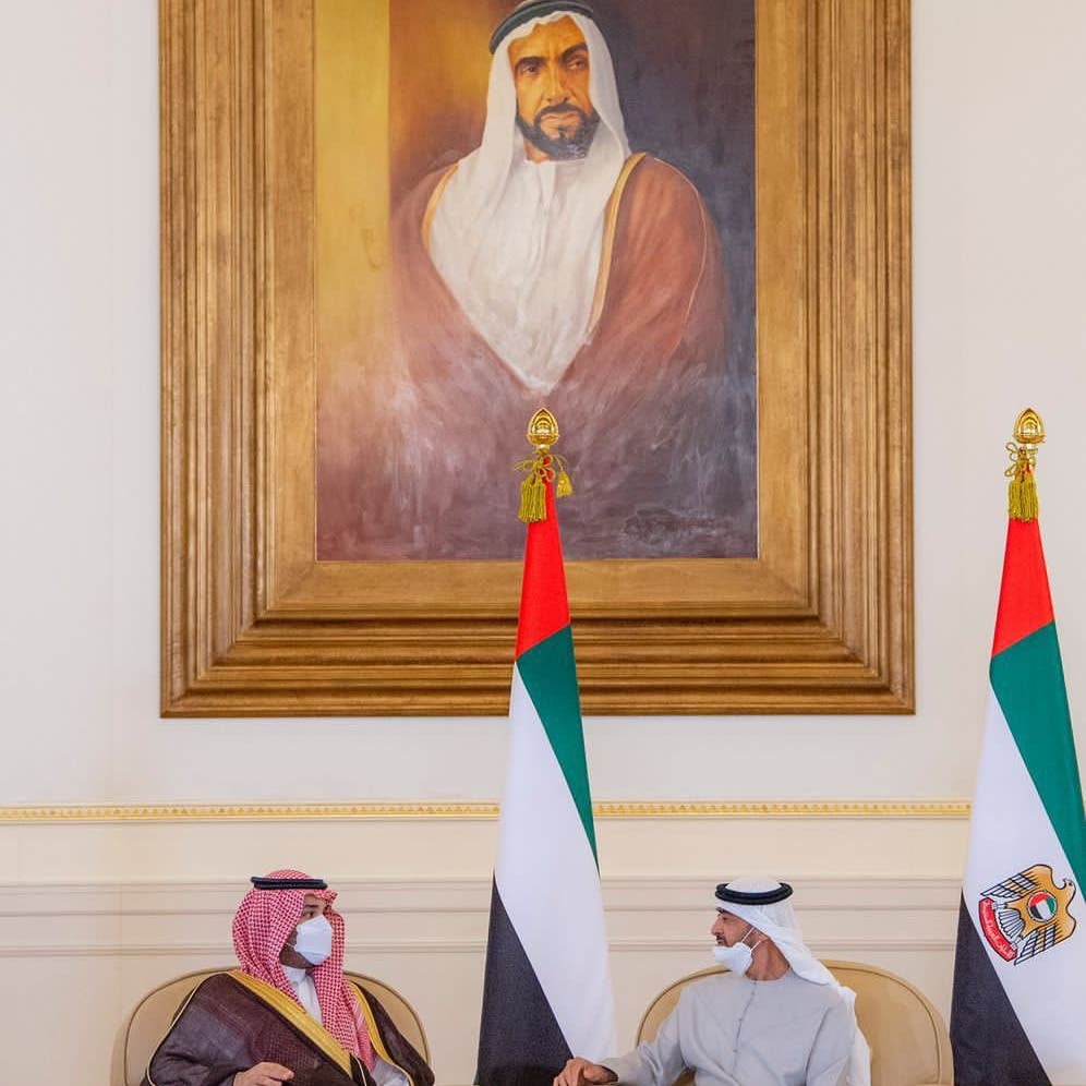 Watch: UAE’s Mohammed bin Zayed welcomes Saudi Crown Prince Mohammed bin Salman