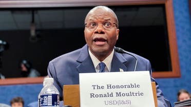 Ronald Moultrie, who oversees a newly formed Pentagon-based UAP (unidentified aerial phenomena) investigation team as US Under Secretary of Defense for Intelligence & Security, testifies about these phenomena during a hearing on Capitol Hill in Washington, US May 17, 2022. (Reuters)