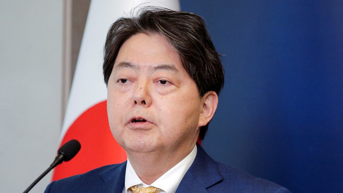 Japanese Foreign Minister Yoshimasa Hayashi speaks at a news conference in Warsaw, Poland April 4, 2022. (File photo: Reuters)