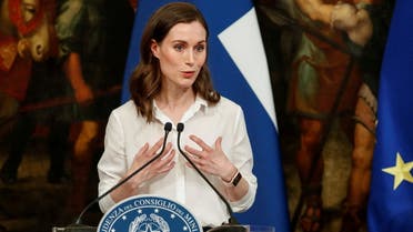 Finnish Prime Minister Sanna Marin speaks at a joint news conference with Italian Prime Minister Mario Draghi (not pictured) during her visit in Rome, Italy, May 18, 2022. (File photo: Reuters)