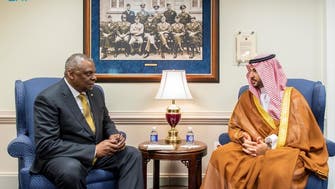 Saudi Arabia’s Prince Khalid meets with US Secretary of Defense in Washington