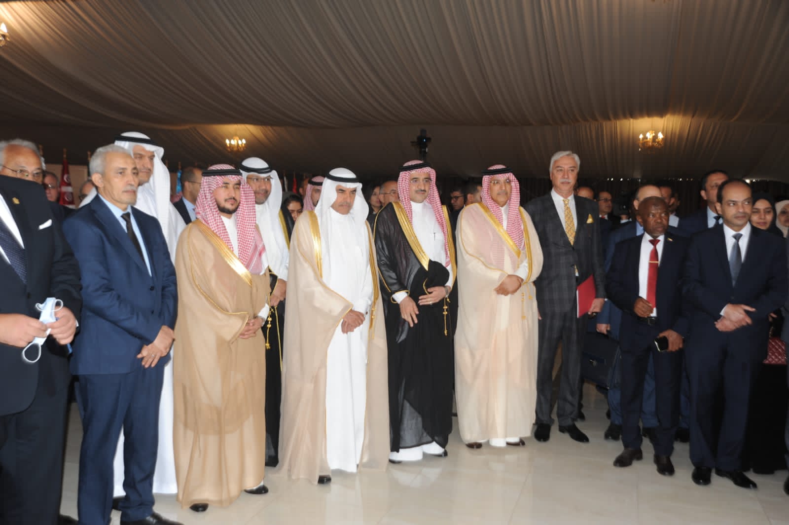 Arab delegations during the inauguration of the exhibition 