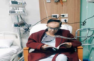 سمير صبري من المستشفى خلال مرضه الأخير