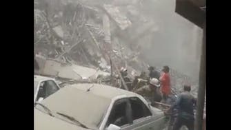 Five dead, 80 trapped as 10-story building collapses in Iran