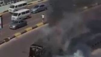 فيديو.. انفجار سيارة جمع قمامة في أحد شوارع الإسكندرية