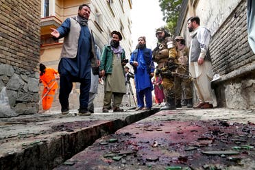انفجار سابق في كابل قرب مدرسة في ابريل الماضي