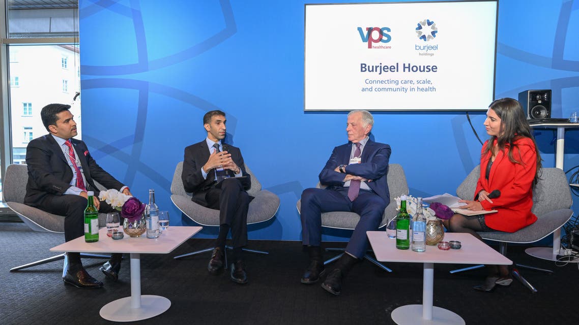 A prominent panel of representatives from the UAE and Israel participating in a discussion in Davos
