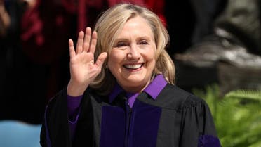 Hillary Clinton receives an Honorary Doctor of Laws Degree from Columbia University, May 18, 2022. (Reuters)