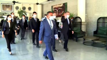 Chinese Foreign Minister, Wang Yi, visits Honiara, Solomon Islands, May 26, 2022. (Reuters)