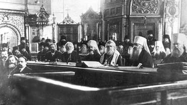 صورة لعد من الرهبان الأرثوذكسيين عام 1917
