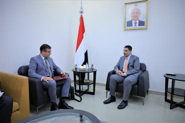  بن مبارك يستقبل القائم بأعمال السفارة الروسية لدى اليمن يفغيني كودروف