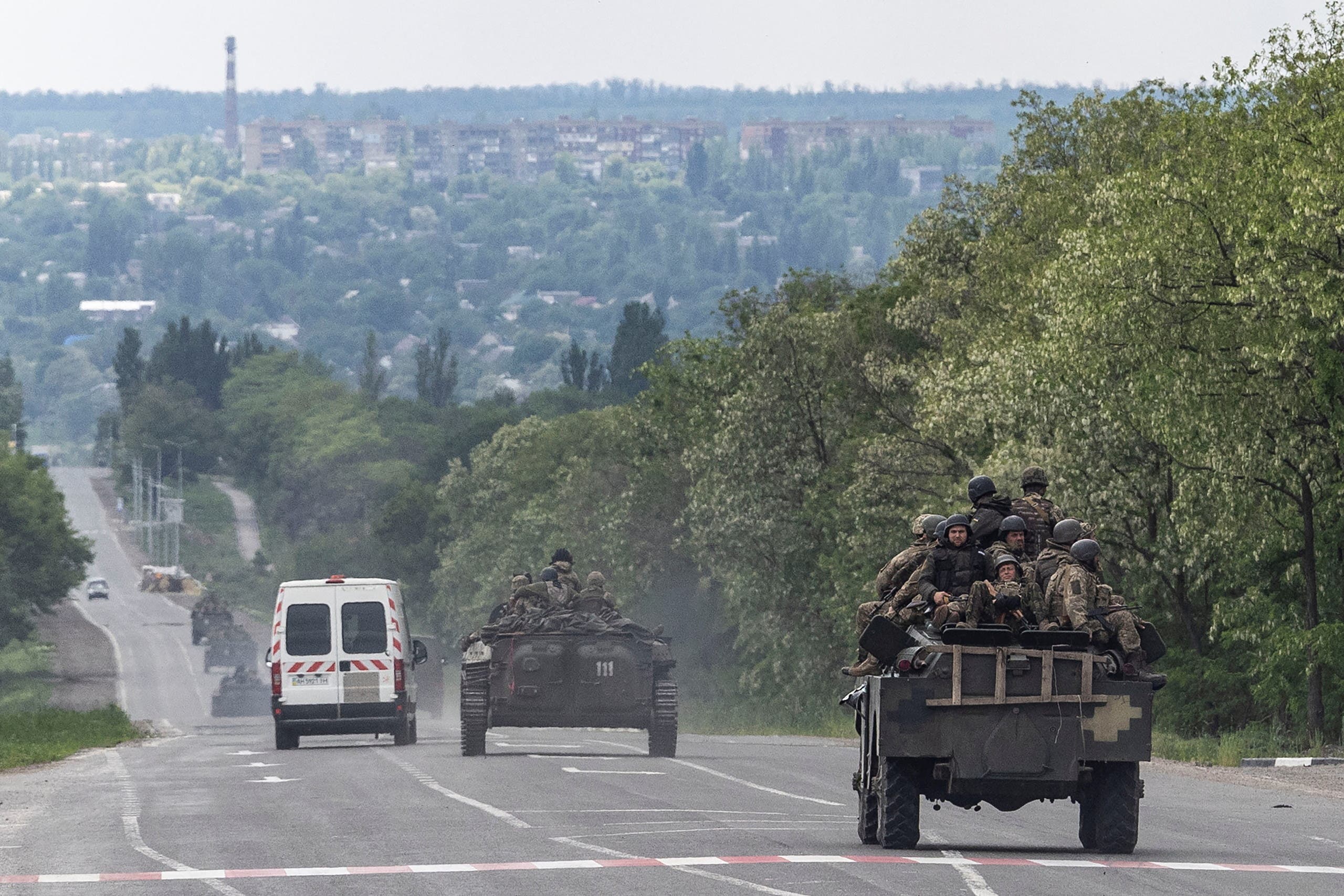 Scenes from Ukraine - elements of the Ukrainian army 