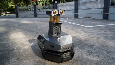 A view of a mosquito-trapping robot used by LHN group, which runs the Coliwoo hotel chain, inside a hotel in Singapore. (Reuters)