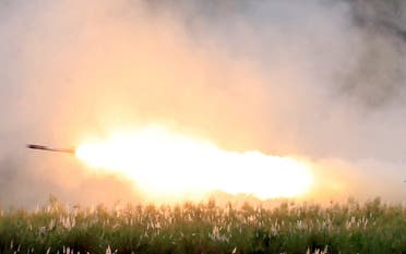 US military forces fire a High Mobility Artillery Rocket System (HIMARS) rocket during the annual Philippines-US live fire amphibious landing exercise. (File Photo: Reuters)