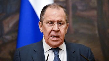 Russian Foreign Minister Sergey Lavrov  attends a news conference with Mali's Minister of Foreign Affairs and International Cooperation Abdoulaye Diop (not pictured), in Moscow, Russia May 20, 2022. (Reuters)