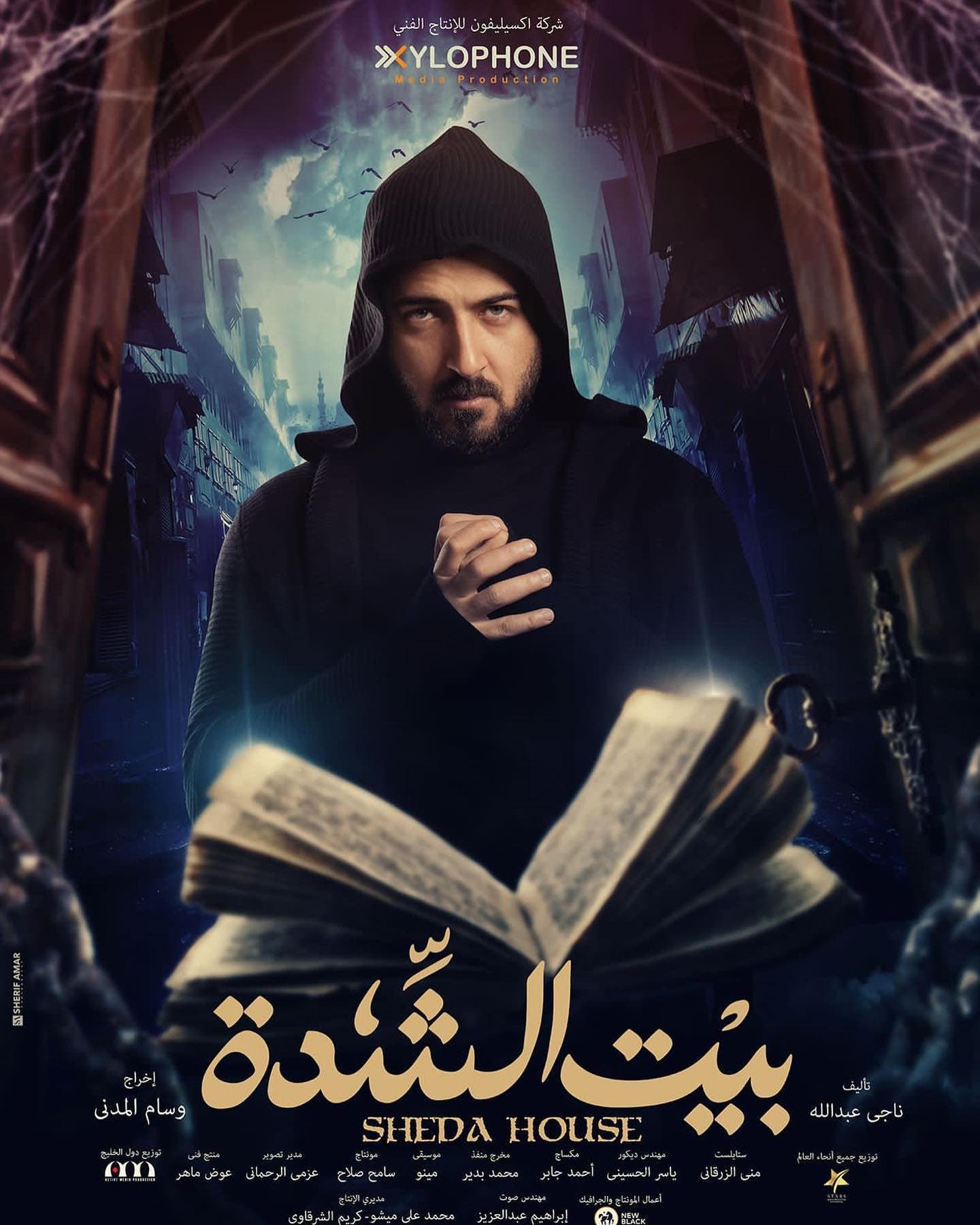 من أفيش مسلسل "بيت الشدة"