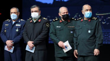 Islamic Revolutionary Guard Corps (IRGC) Commander-in-Chief Major General Hossein Salami, attends a ceremony marking the anniversary of the death of senior Iranian military commander Mohammad Hejazi, in Tehran, Iran April 14, 2022. (File photo: Reuters)