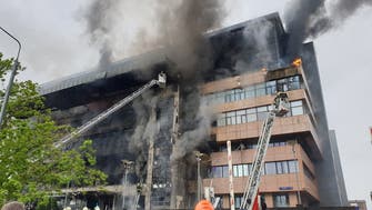 Fire breaks out at Moscow office building, two injured