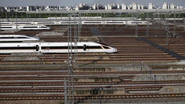 Bullet trains are seen at a high-speed train base near Shanghai's Hongqiao Railway Station, China, May 20, 2019. Picture taken May 20, 2019. REUTERS/Aly Song