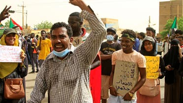 Sudanese demonstrators take the streets in Khartoum on June 3, 2022 to demand justice for scores of pro-democracy protesters killed during the suppression of a 2019 sit-in against now ousted dictator Omar al-Bashir. A protester was shot dead in the Sudanese capital, medics said, as UN human rights expert Amada Dieng urged authorities to refrain from use of excessive force against demonstrators. (Photo by Ebrahim Hamid / AFP) RELATED CONTENT PHOTOS  sudan - unrest - demonstration - un  sudan - unrest - demonstration - un  sudan - unrest - demonstration - un  sudan - unrest - demonstration - un  sudan - unrest - demonstration - un  sudan - unrest - demonstration - un  sudan - unrest - demonstration - un  sudan - unrest - demonstration - un  sudan - unrest - demonstration - un  sudan - unrest - demonstration - un  sudan - unrest - demonstration - un  sudan - unrest - demonstration - un  sudan - unrest - demonstration - un  sudan - unrest - demonstration - un  sudan - unrest - demonstration - un  sudan - unrest - demonstration - un  sudan - unrest - demonstration - un  sudan - unrest - demonstration - un  sudan - unrest - demonstration - un  sudan - unrest - demonstration - un