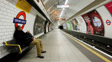 A passenger waits for a tube train that did not arrive on an empty platform during rush hour at Oxford Circus underground station in London. (File photo: Reuters)